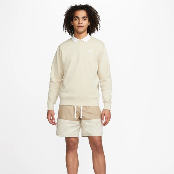 NWT NIKE Fleece Crewneck Cream White SIZE XXL - Picture 4 of 4